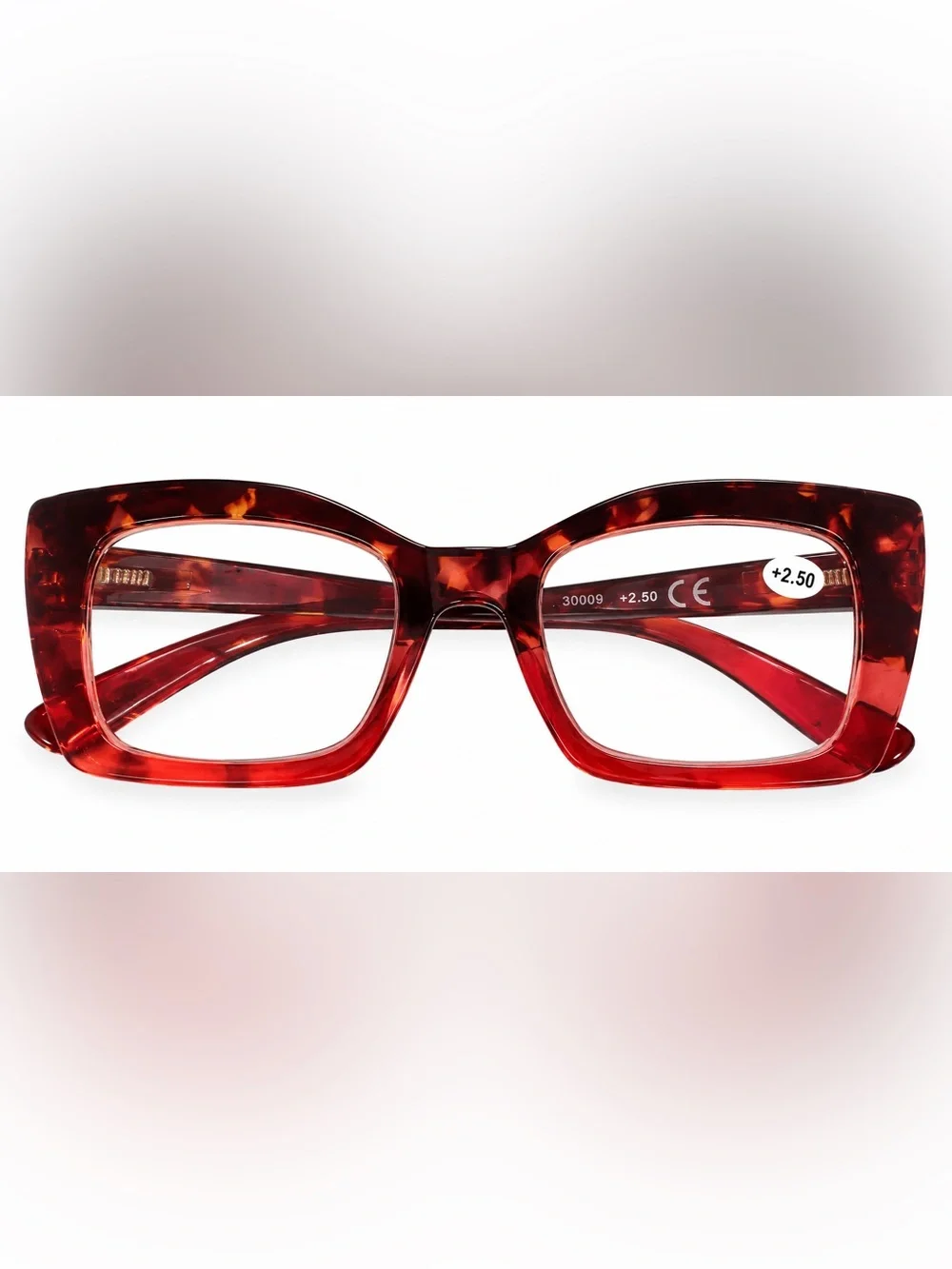Red Tortoiseshell Reading Glasses - Unbranded